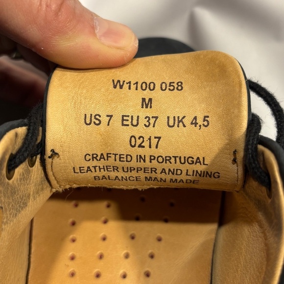 Samuel Hubbard Men’s Leather Oxford Shoes Vibram Sole Made in Portugal US 7 - Picture 6 of 9